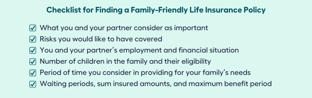 Family Life Insurance Check List