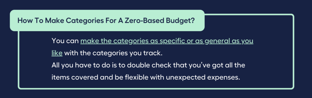 How To Make Categories For A Zero-Based Budget