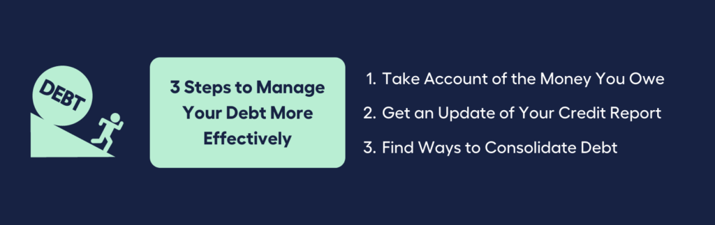 Three Steps to Manage Your Debt More Effectively