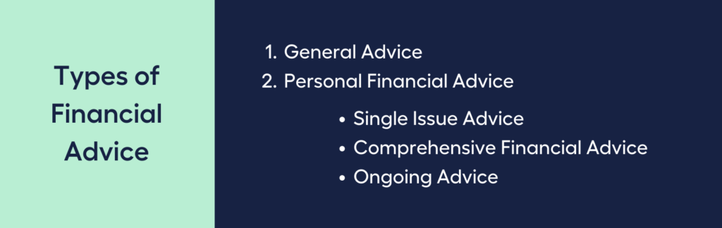 Types of Financial Advice