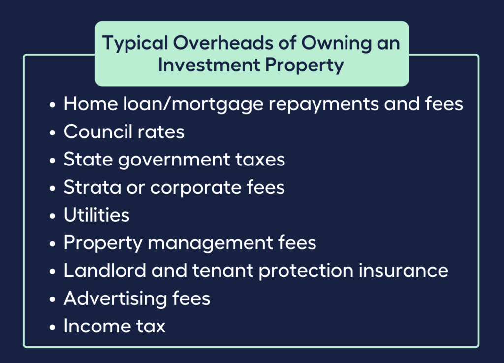 Typical Overheads of Owning an Investment Property