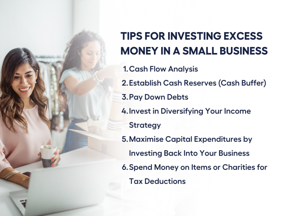 what to do with excess cash in a business