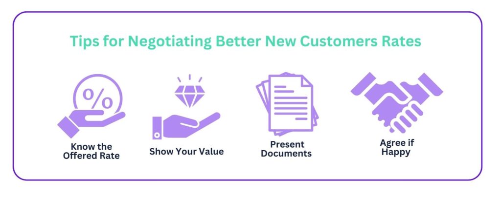 Key Points When Negotiating for a Better New Customer Rate
