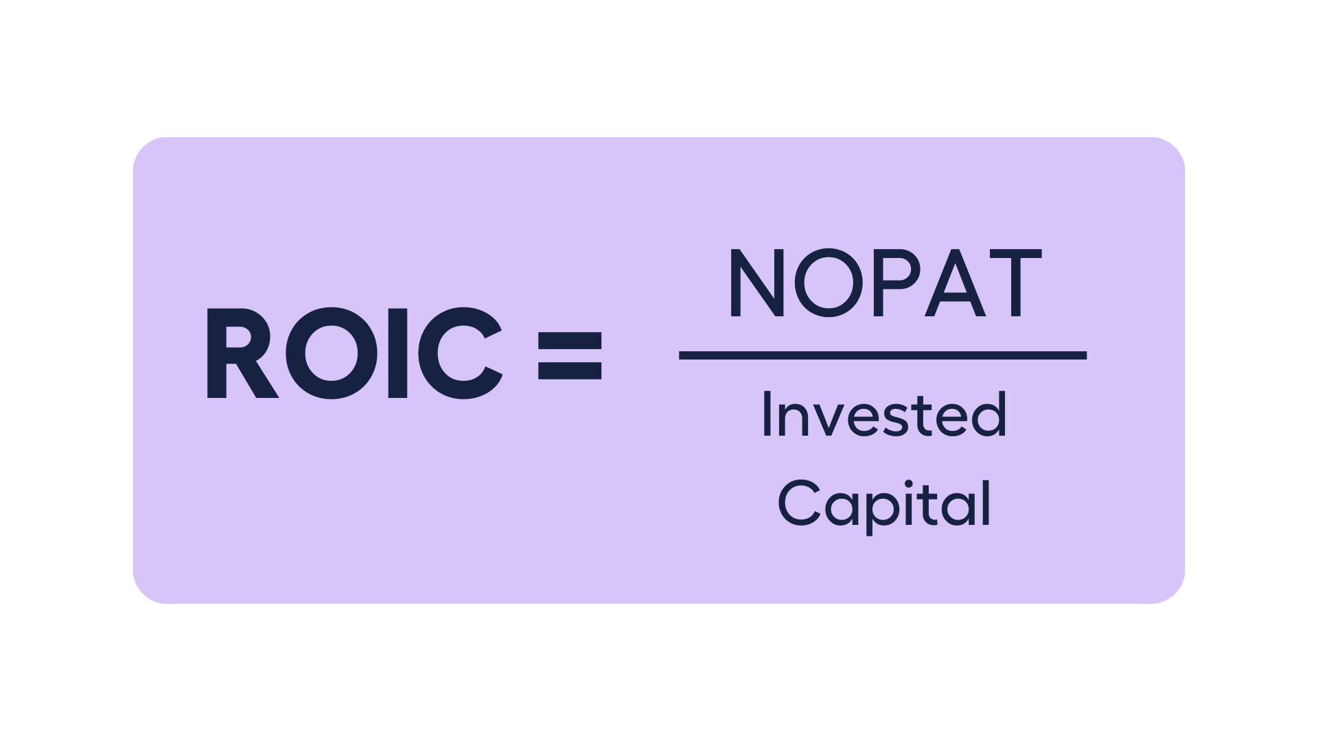 ROIC Formula